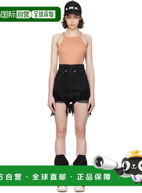 1h可退 潮奢 rick owens 瑞克 欧文斯 女士 黑色 Dirt Cutoffs 牛