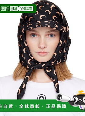 1h可退 潮奢 Marine Serre 女士 黑色 & 粉色 Moon Silk Veiled