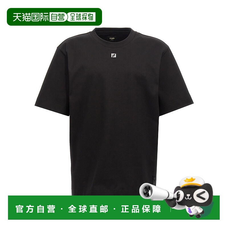 FENDI 男士T恤 FY0936ARYYF0QA1 CO 黑色