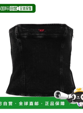 DIESEL 女士背心吊带 A134480PGAC02GREY SS2024 黑色