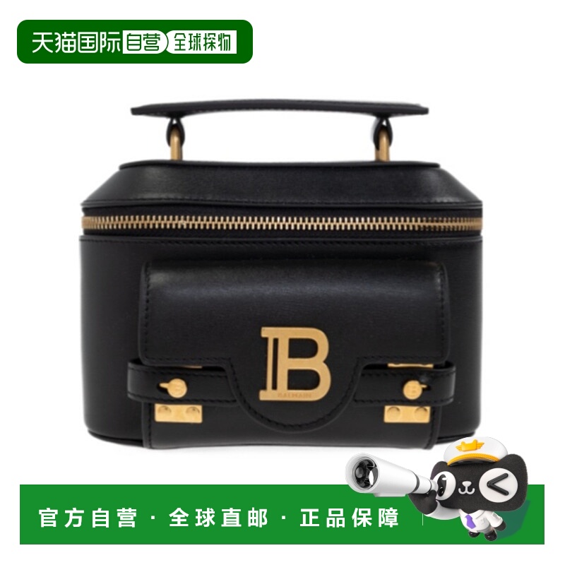 1h可退 BALMAIN 女士手提包 EN1BH952LSLX0PA SS2025 黑色 B-Buzz