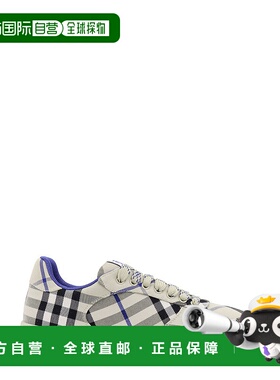 BURBERRY 男士运动鞋 8095275B9629 CO 卡其色 Embroidered fabri