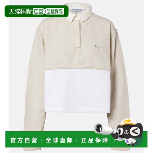 Prada 普拉达 女士 棉质亚麻Polo衫 GFT029SOOO19B8
