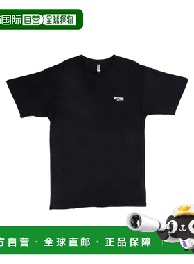 MOSCHINO 男士T恤 M3V07079412BCS555 AW2023 黑色短袖