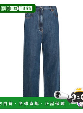 VALENTINO 女士牛仔裤 CO 蓝色直筒裤 5B3DD17X8MD558