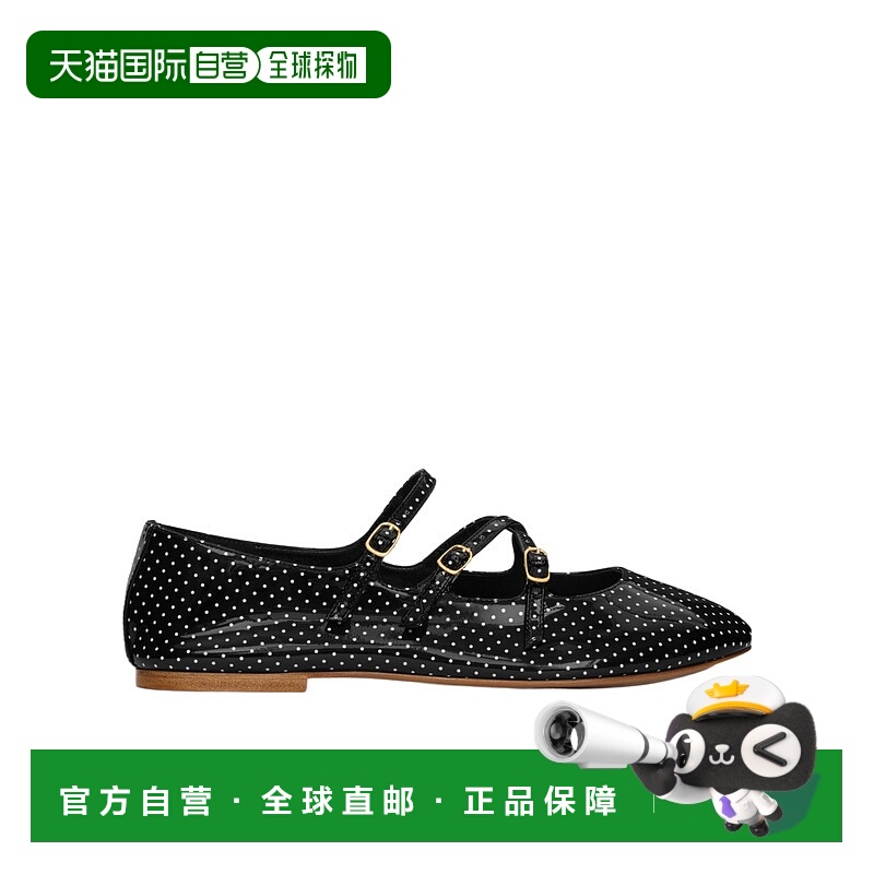 CELINE 女士休闲鞋 36019461938AW AW2024 黑色 圆点印花芭蕾舞鞋