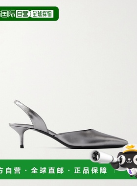 1h可退 潮奢 Staud 女士 金属感皮质露跟浅口鞋 F26R6004MCPWTR