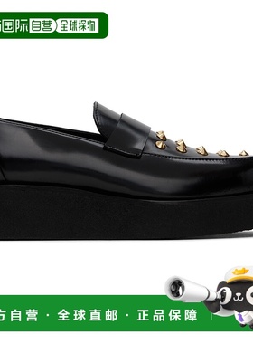 1h可退 潮奢 Ernest W. Baker 男士 黑色 Creeper Studded 乐福鞋