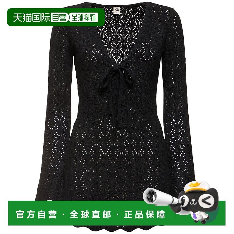 1h可退 潮奢 THE GARMENT 女士 Canada羊毛钩织迷你连衣裙