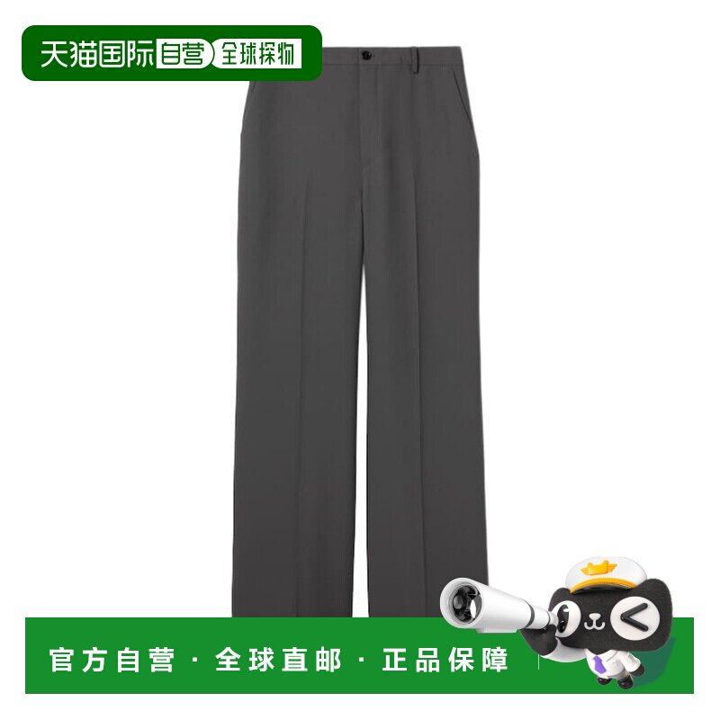 GUCCI 女士正装裤 851051ZAFKB1088 AW2025 黑色 腰带环休闲裤