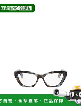 FENDI 女士眼镜 FE50067I056 SS2025 白色 几何框平光镜