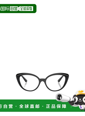 VERSACE 女士太阳镜 VE3349UGB1 SS2024 黑色 撞色边框平光镜