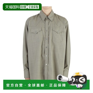 衬衫 M2212RSWGRY 长袖 LEGACY 剪裁牧场衬衫 男士 灰色 OUR SS2021