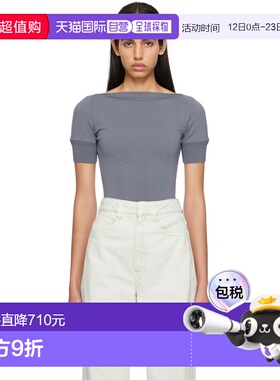 1h可退 潮奢 Lemaire 女士 灰色 T 恤 TO1044LK1002