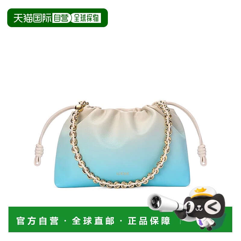 1h可退 LOEWE 女士斜挎包 A411FCRX594821 SS2025 蓝色 中号抽绳