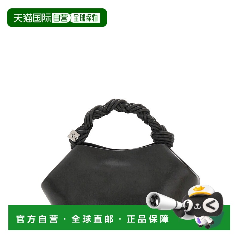 1h可退 GANNI 女士斜挎包 A6864067 AW2025 灰色 小号徽标单肩包