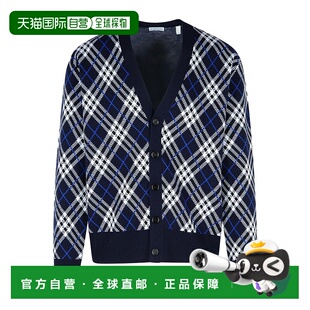 81113831 外套 AW2025 蓝色 BURBERRY GEORGE针织开衫 男士