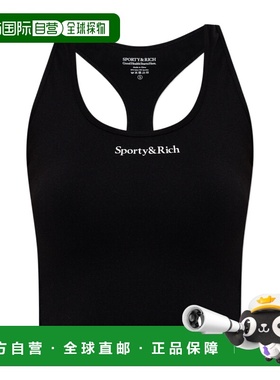 SPORTY & RICH 女士背心吊带 TO023628300BA01BLACK