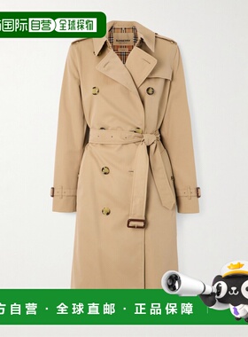1h可退 潮奢 Burberry 巴宝莉 女士 Kensington 长款有机棉质斜纹