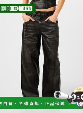 1h可退 潮奢 jaded london 女士 Colossus 灰色仿皮长裤牛仔裤