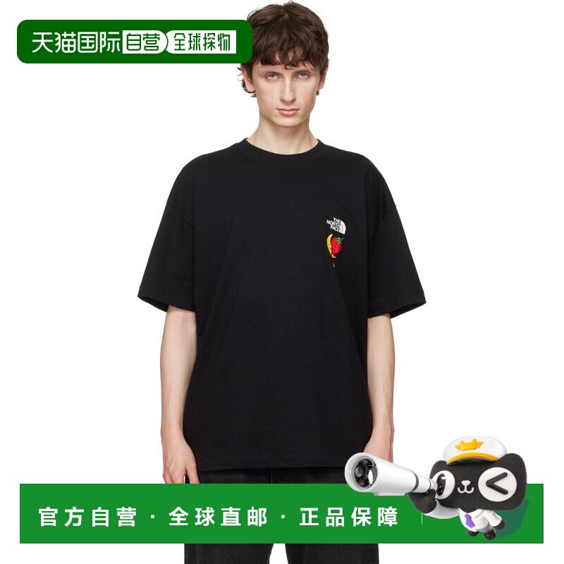 the north face 北面 男士 黑色 Sky High Farm 联名 T恤 NF0A8HH