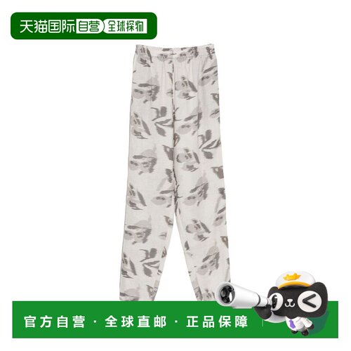 1h可退 EMPORIO ARMANI 女士休闲裤 EW004953AF26966F8083亚麻