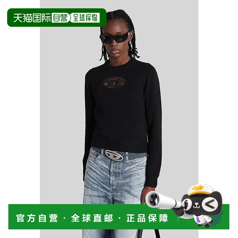 1h可退 DIESEL 女士针织衫 429776A176870KCAE AW2025 黑色