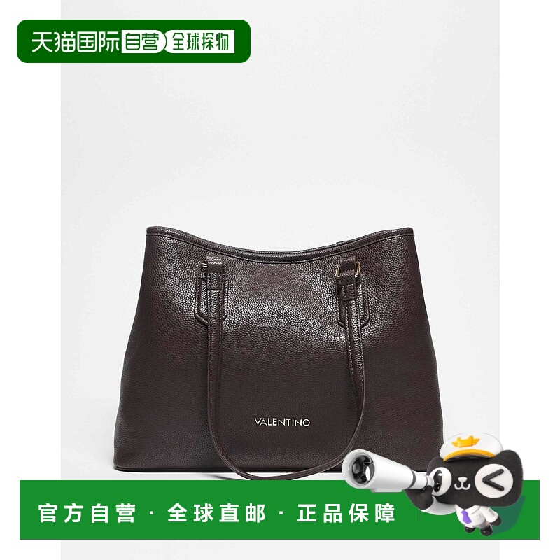 1h可退 潮奢 Valentino 华伦天奴 女士 brixton 深褐色手提购物袋