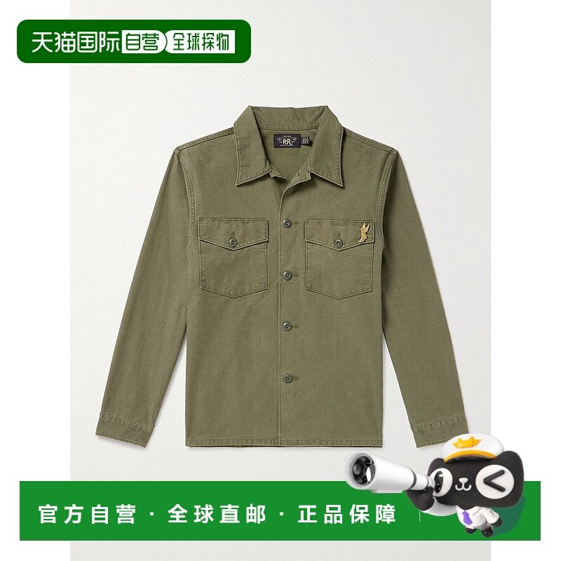 潮奢 RRL 拉夫 劳伦RRL 男士 Regiment 针饰棉质衬衫式夹克 78292