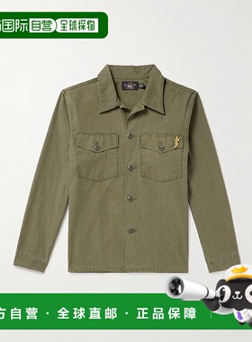 1h可退 潮奢 RRL 拉夫 劳伦RRL 男士 Regiment 针饰棉质衬衫式夹