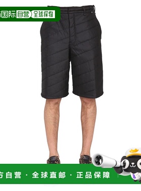 FENDI 男士短裤 FB0734AGZ1F0QA1 AW2024 黑色 BERMUDA SHORTS