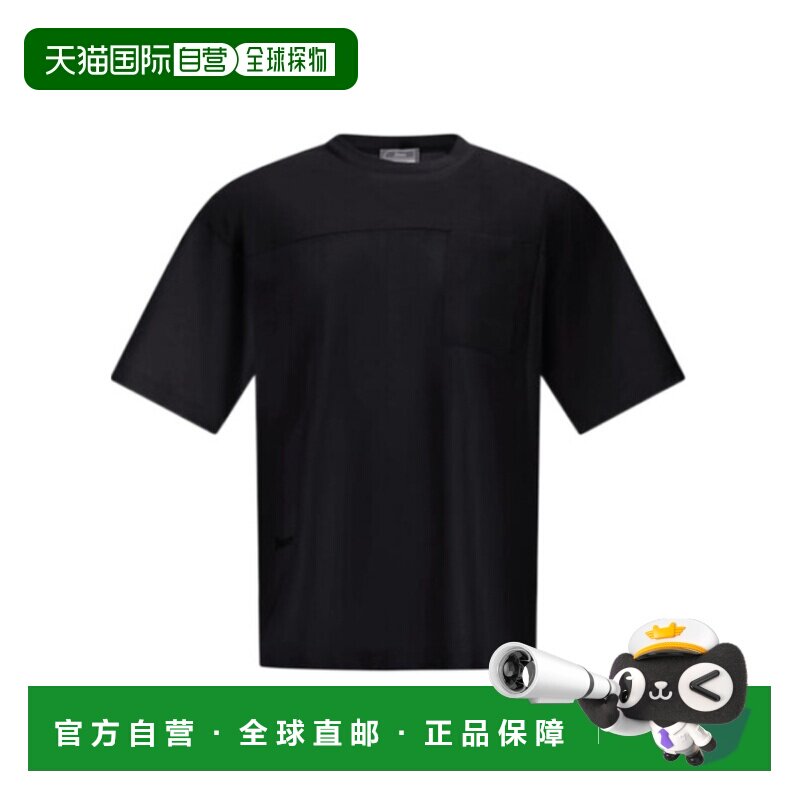 HERNO 男士T恤 JG000275U520009300 SS2026 黑色 短袖T恤图片