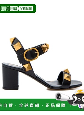 VALENTINO 女士凉鞋 WW2S0CR2ZWM0NO CO 黑色 黑色饰钉高跟凉鞋