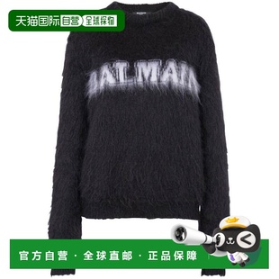 长袖 SS2024 黑色BF0KD025KF38EAB 女士针织毛衣 BALMAIN