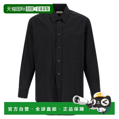 LEMAIRE 男士衬衫 SH1247LF1399BK999 SS2026 黑色长袖
