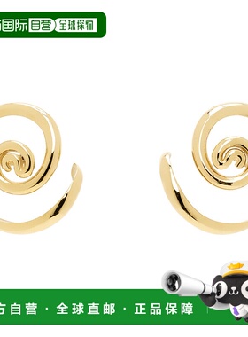 1h可退 潮奢 Panconesi 女士 金色 Vortice Huggie 耳钉 S25EA018