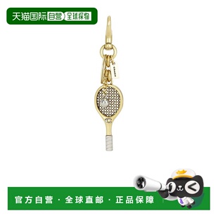 1h可退 潮奢 Coach 蔻驰 女士 Racket 小号网球包包挂件 CCD42B4B