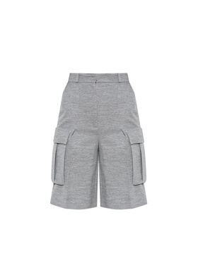 香港直邮BALMAIN 女士短裤 FF0PA355JL179AD AW2025 灰色 Cargo s