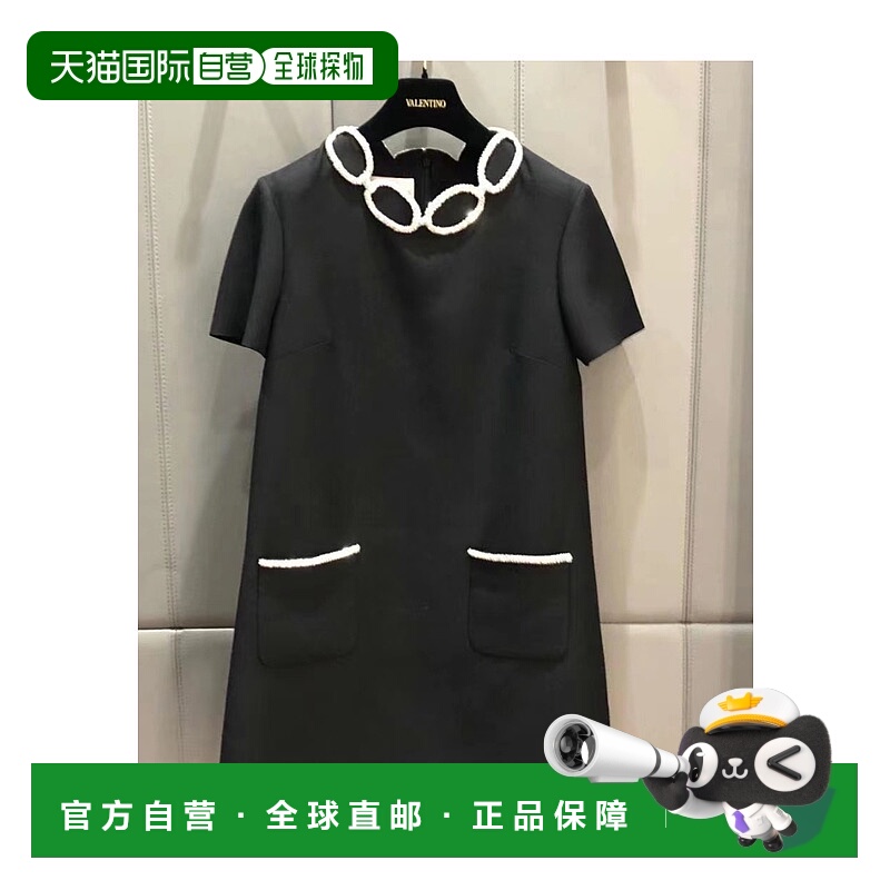 1h可退 VALENTINO 女士连衣裙 2B3VA2S11CFNUD SS2023 黑色