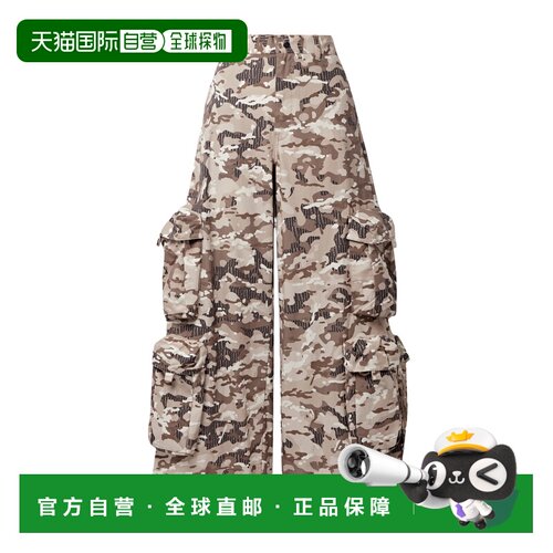 AMIRI 女士休闲裤 PF23WPB003526CAMOBROWN SS2023工装裤阔腿裤