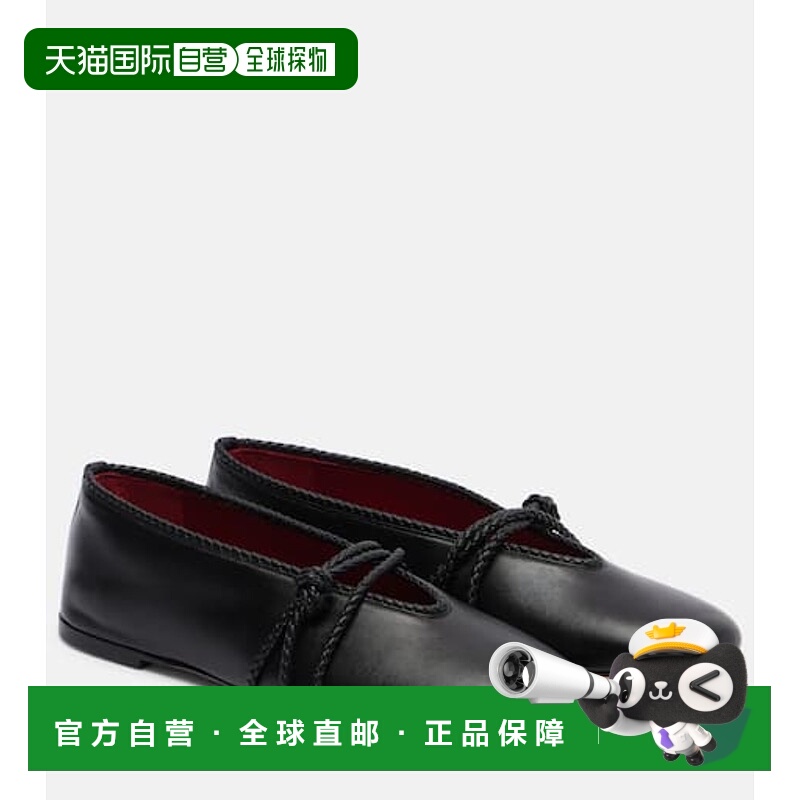 1h可退 潮奢 Bottega Veneta 葆蝶家 女士 Rosa 打结皮质芭蕾舞鞋