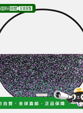 1h可退 潮奢 AQUAZZURA 女士 Purist 迷你亮片手包