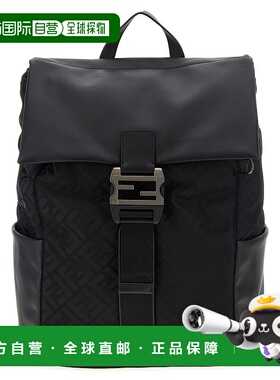 FENDI 男士双肩包 7VZ090AVC6F0SAJ AW2025 黑色 'Fendi Flux' ba