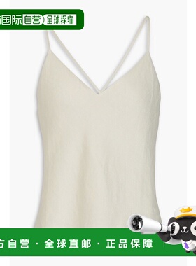 1h可退 潮奢 THEORY 希尔瑞 女士 亚麻混纺斜纹布吊带背心 O04035