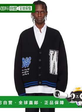 1h可退 潮奢 off-white 男士 黑色 00 Glide Diagonal Varsity Kn