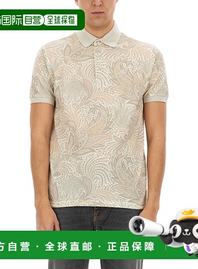 1h可退 ETRO 男士T恤 MRMD0004AK573X0820 SS2025 白色 短袖POLO