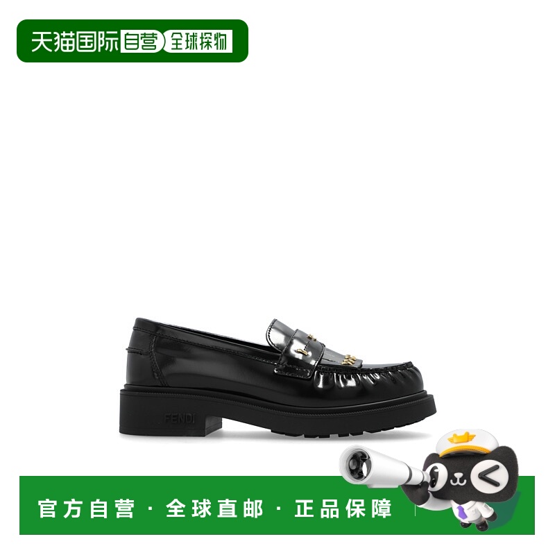 1h可退 FENDI 女士休闲鞋 8D858269FF0QA1 SS2025 黑色 Filo 乐福
