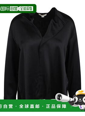 VINCE 女士衬衫 V055413009001BLK SS2025 黑色 Draped Silk Shir