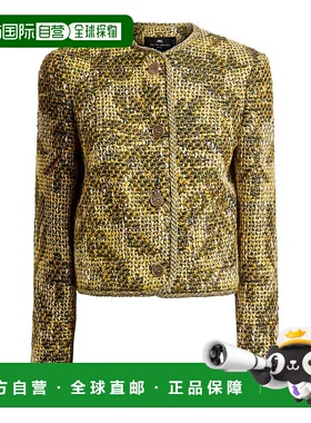 1h可退 ETRO 女士外套 WRCA10099TT216S9890 AW2025 绿色 Giacca