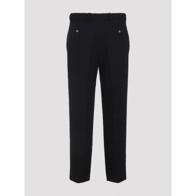GUCCI 女士休闲裤 837421Z7ATM1000 AW2025 黑色 Wool blend trou